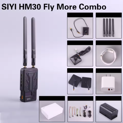 SIYI HM30 Sistema FPV de transmisión de imágenes digitales Full HD de largo alcance 1080p 60fps SIYI HM30 Sistema FPV de transmisión de imágenes digitales Full HD de largo alcance 1080p 60fps